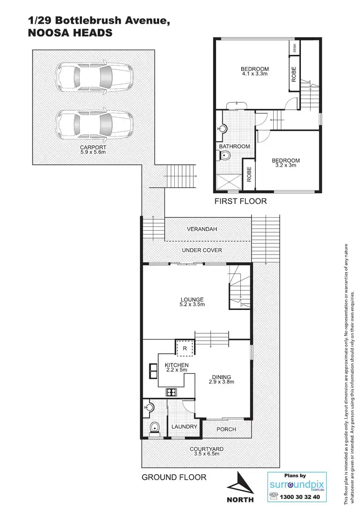 Floorplan of Homely house listing, 1/29 Bottlebrush Avenue, Noosa Heads QLD 4567