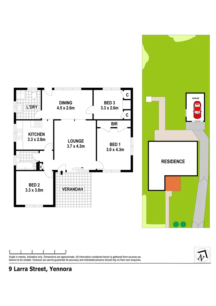 Floorplan of Homely house listing, 9 Larra Street, Yennora NSW 2161