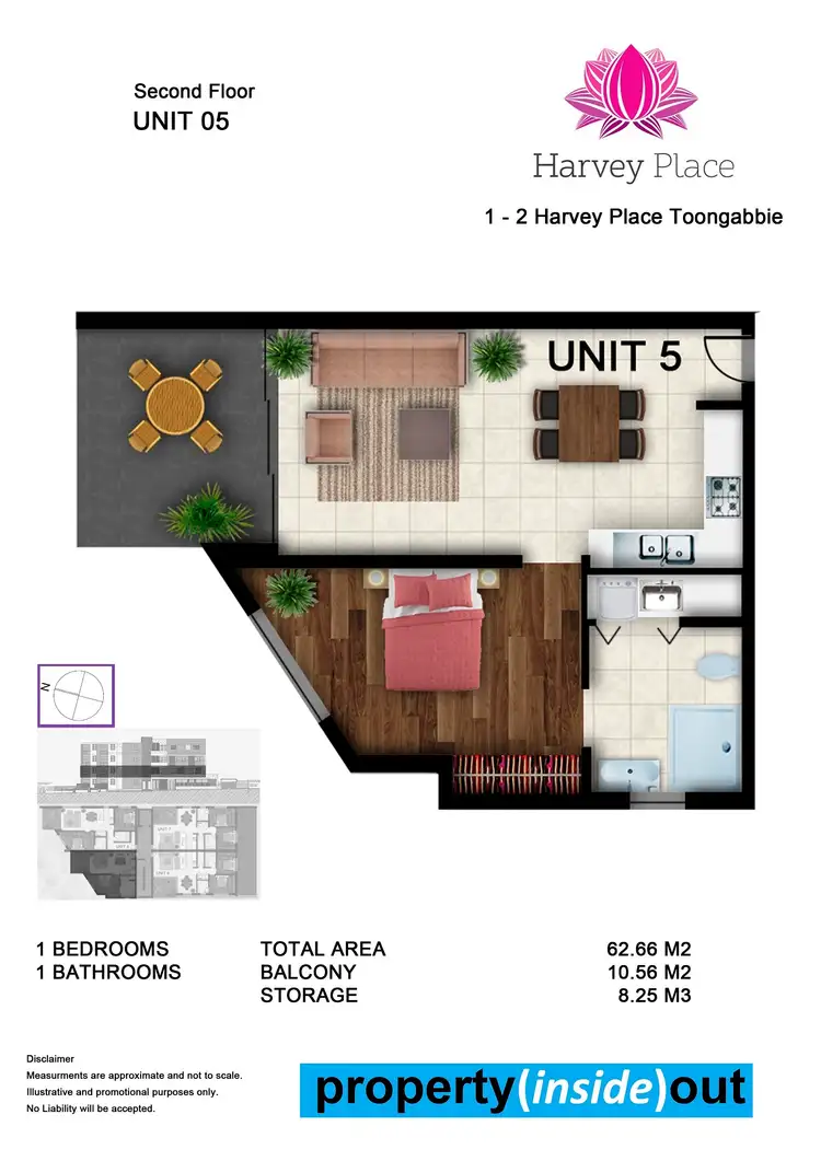 Floorplan of Homely apartment listing, 5/1-2 Harvey Place, Toongabbie NSW 2146