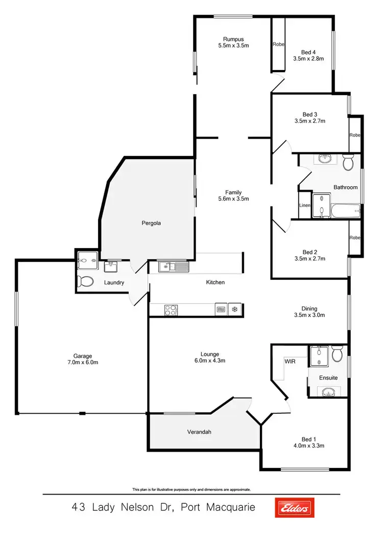 Floorplan of Homely house listing, 43 Lady Nelson Drive, Port Macquarie NSW 2444