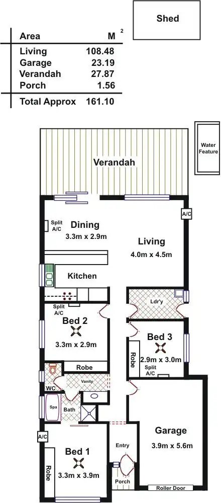 Floorplan of Homely house listing, 21 Sharrad Court, Andrews Farm SA 5114
