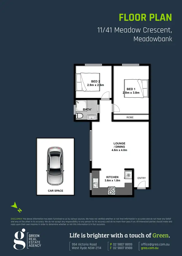 Floorplan of Homely unit listing, 11/41 Meadow Crescent, Meadowbank NSW 2114