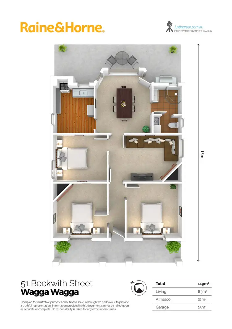 Floorplan of Homely house listing, 51 Beckwith Street, Wagga Wagga NSW 2650