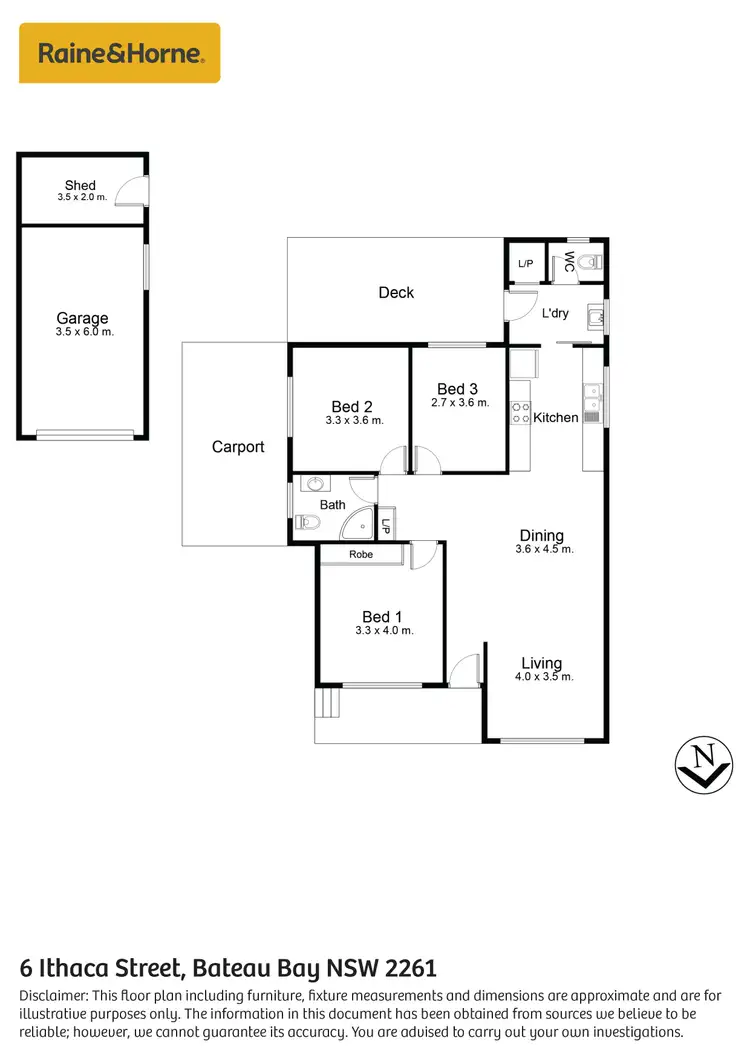 Floorplan of Homely house listing, 6 Ithaca Street, Bateau Bay NSW 2261