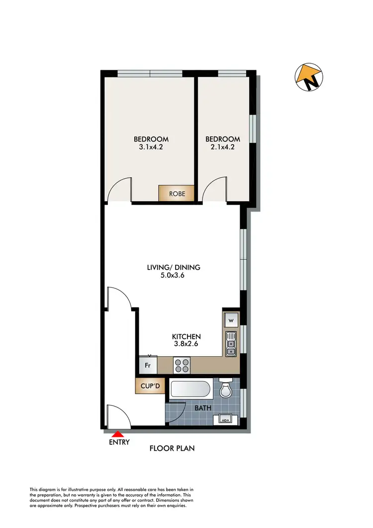 Floorplan of Homely apartment listing, 12/38 Ramsgate Avenue, Bondi Beach NSW 2026