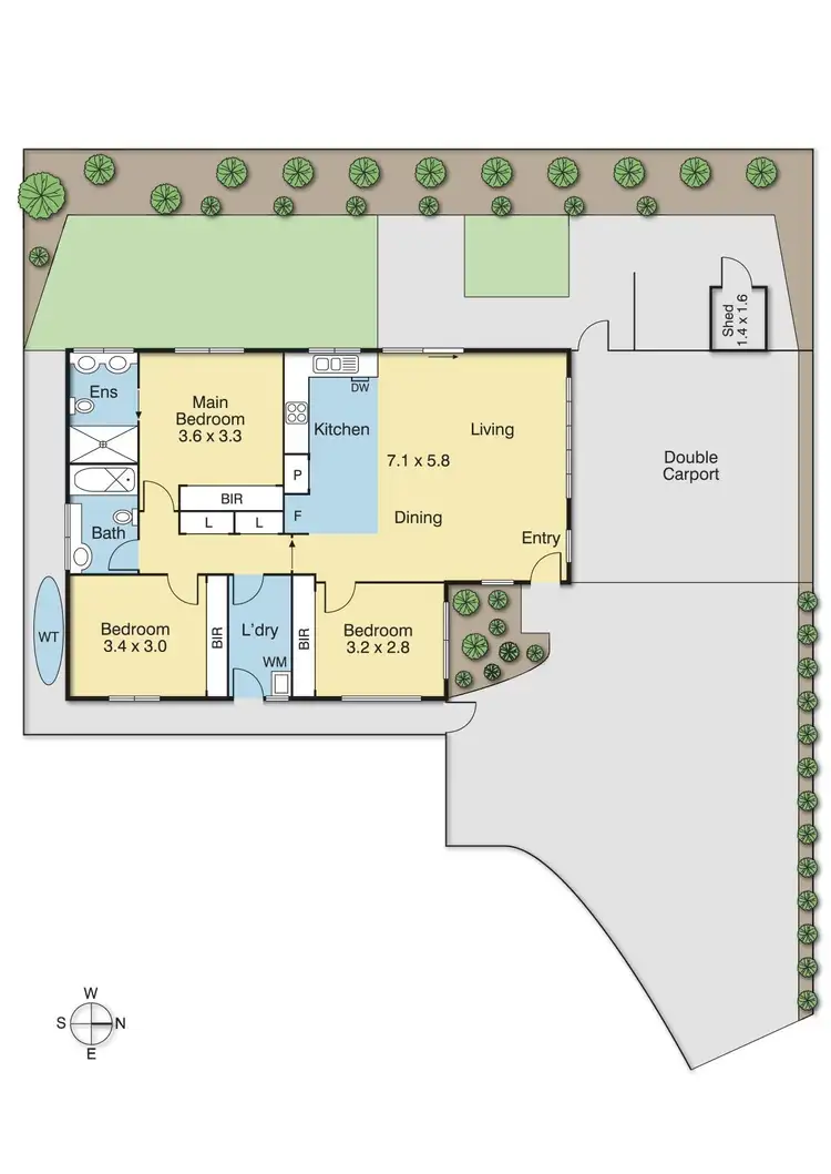 Floorplan of Homely unit listing, 5A Mather Close, Croydon VIC 3136