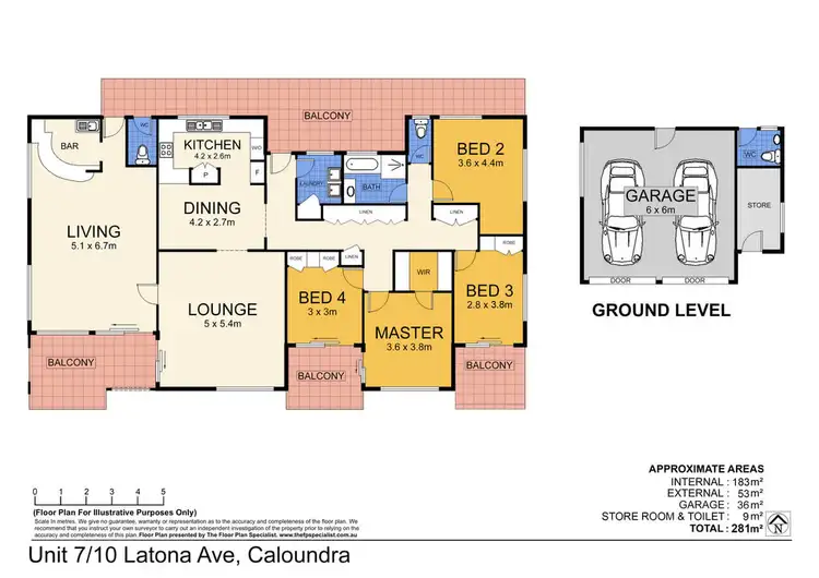 Floorplan of Homely unit listing, 7/10 Latona Ave - Starlodge, Caloundra QLD 4551