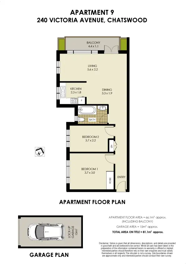 Floorplan of Homely unit listing, 9/240 Victoria Avenue, Chatswood NSW 2067