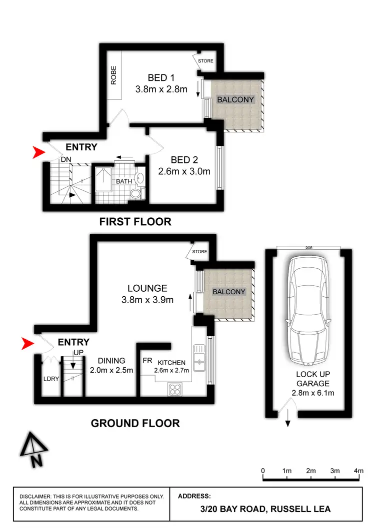 Floorplan of Homely apartment listing, 3/20 Bay Road, Russell Lea NSW 2046