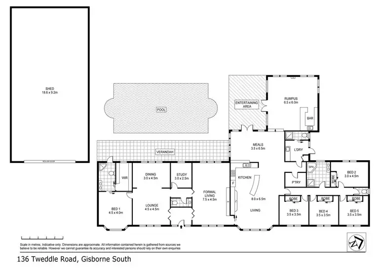 Floorplan of Homely house listing, 136 Tweddle Road, Gisborne South VIC 3437