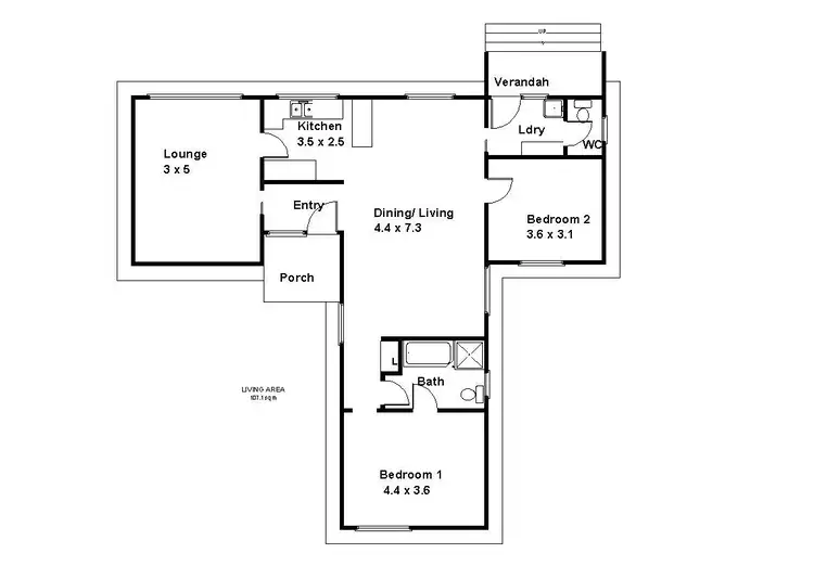 Floorplan of Homely house listing, 4 Loader Street, Berri SA 5343