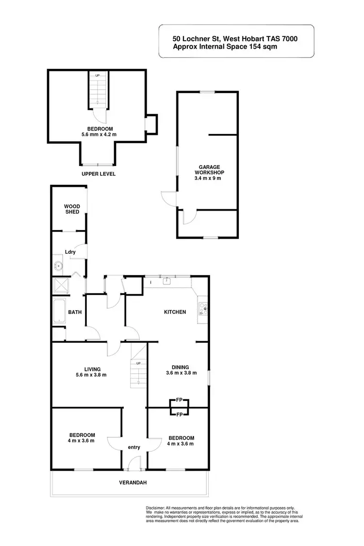 Floorplan of Homely house listing, 50 Lochner Street, West Hobart TAS 7000