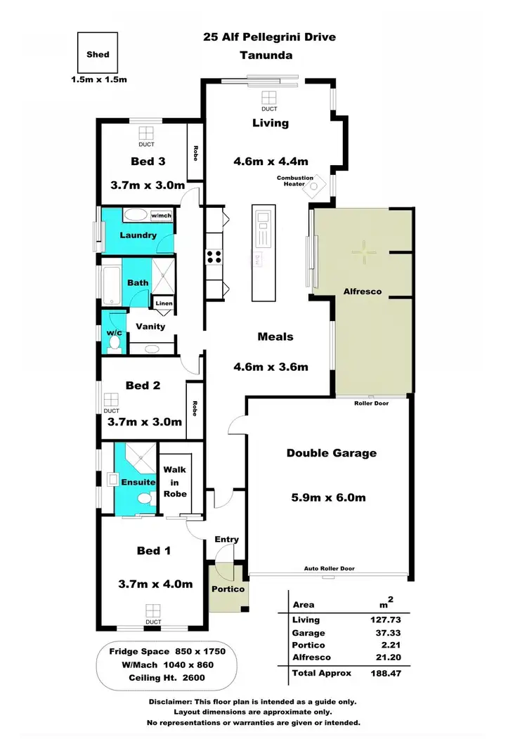 Floorplan of Homely house listing, 25 Alf Pellegrini Drive, Tanunda SA 5352