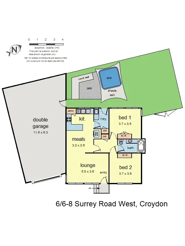 Floorplan of Homely unit listing, 6/6-8 Surrey Road West, Croydon VIC 3136