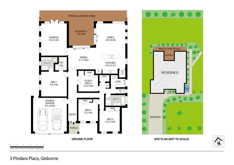 Floorplan of Homely house listing, 3 Pindara Place, Gisborne VIC 3437