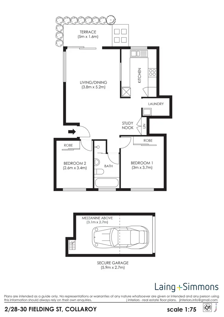 Floorplan of Homely apartment listing, 2/28-30 Fielding St, Collaroy NSW 2097