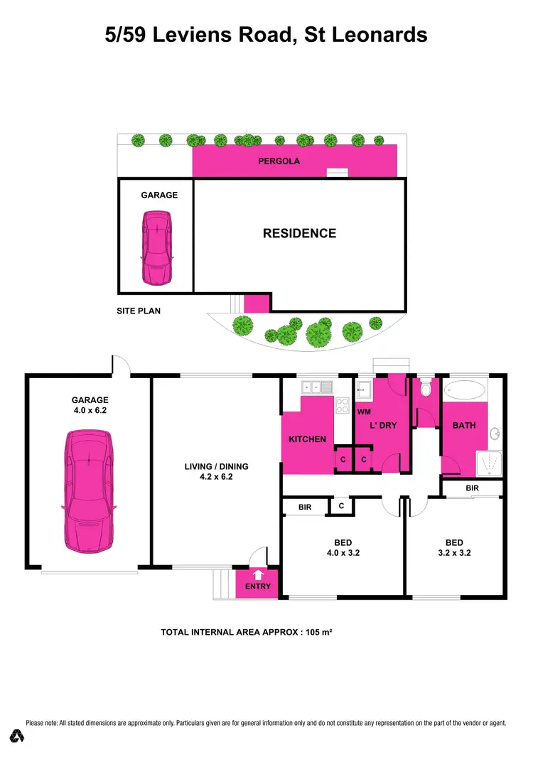 Floorplan of Homely unit listing, 5/59 Leviens Road, St Leonards VIC 3223