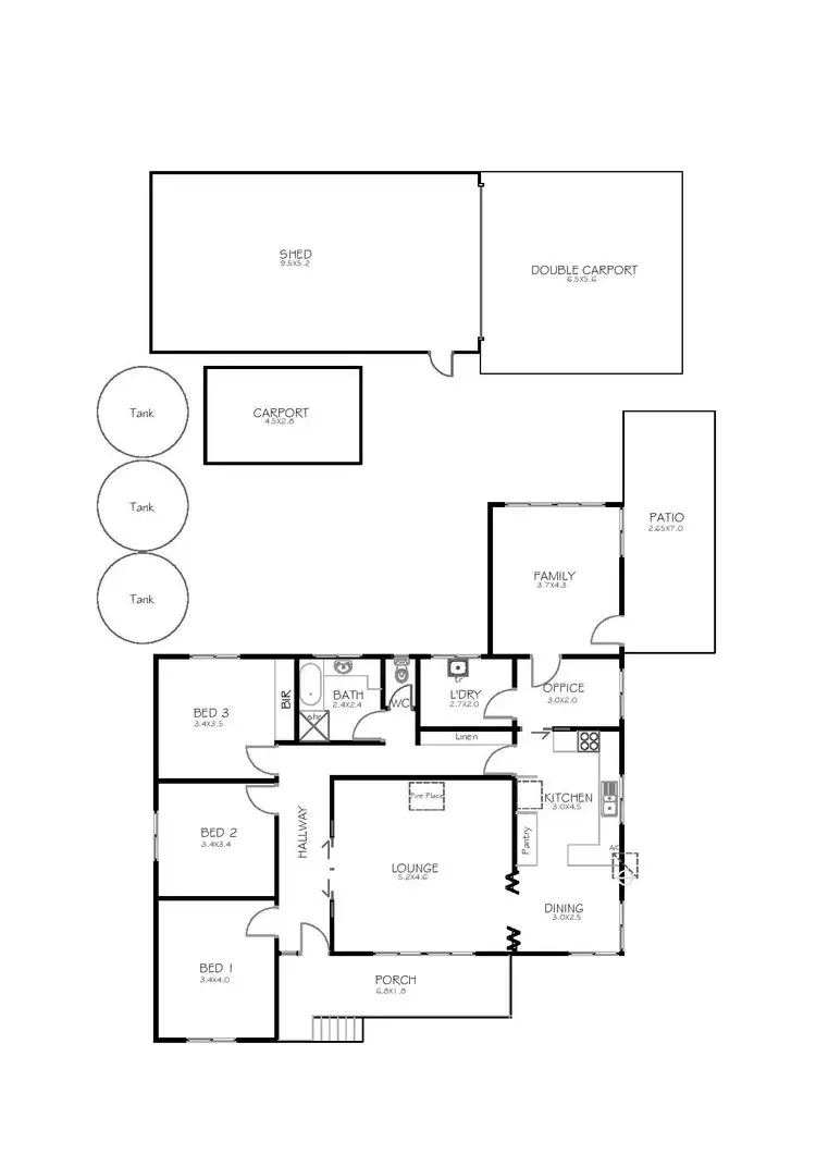 Floorplan of Homely house listing, 7 Easton Road, Port Lincoln SA 5606