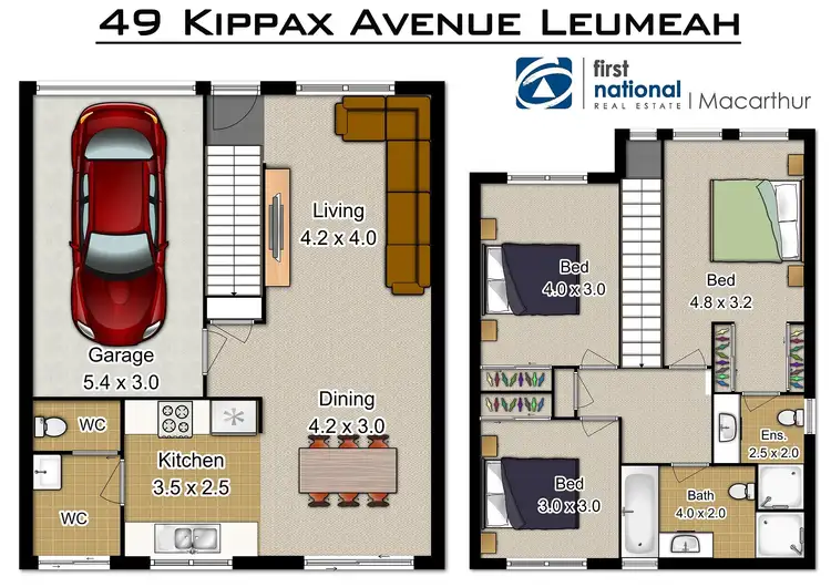 Floorplan of Homely house listing, 49 Kippax Avenue, Leumeah NSW 2560