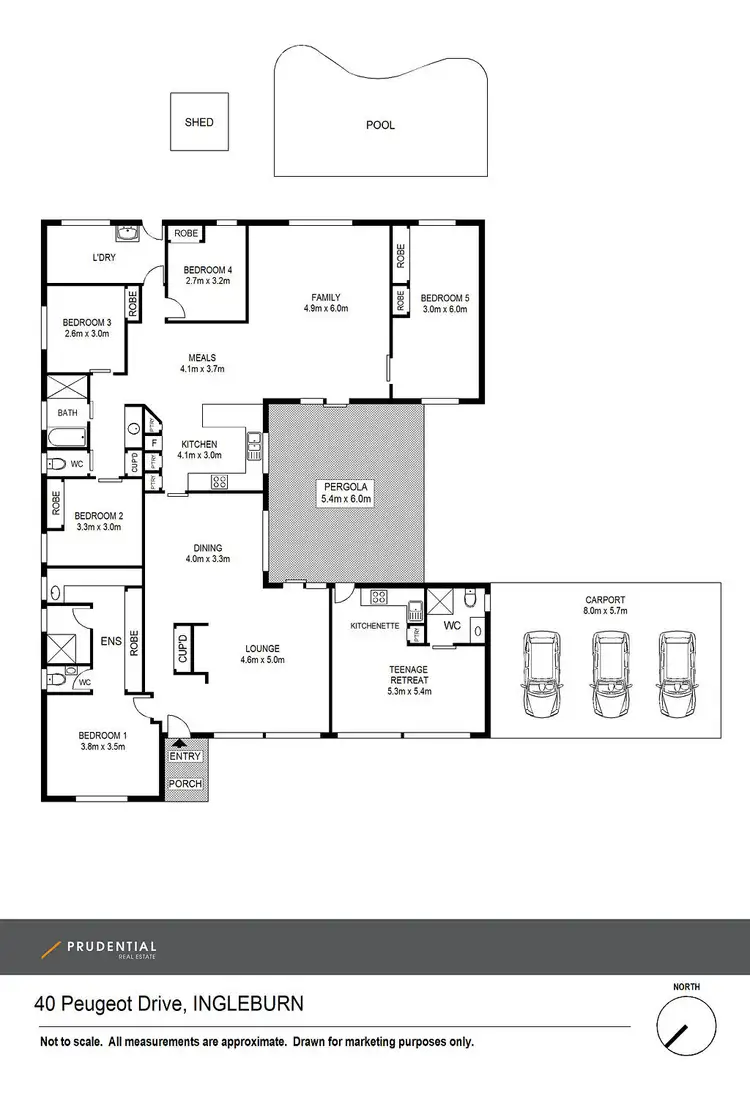 Floorplan of Homely house listing, 40 Peugeot Drive, Ingleburn NSW 2565