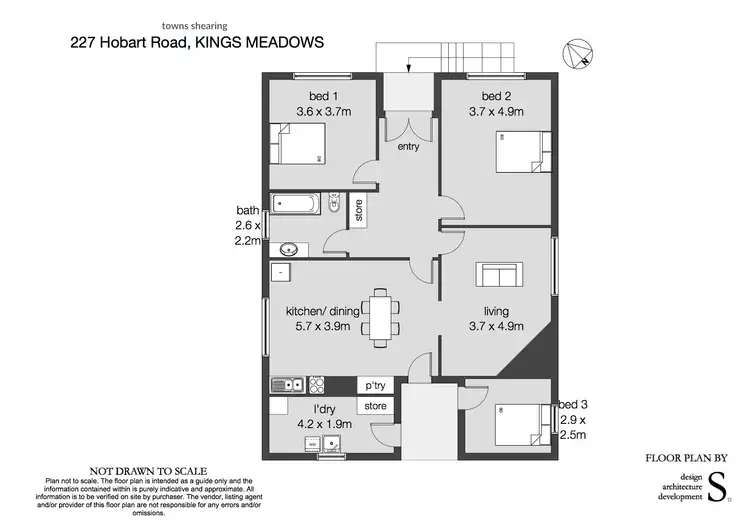 Floorplan of Homely house listing, 227 Hobart Road, Kings Meadows TAS 7249