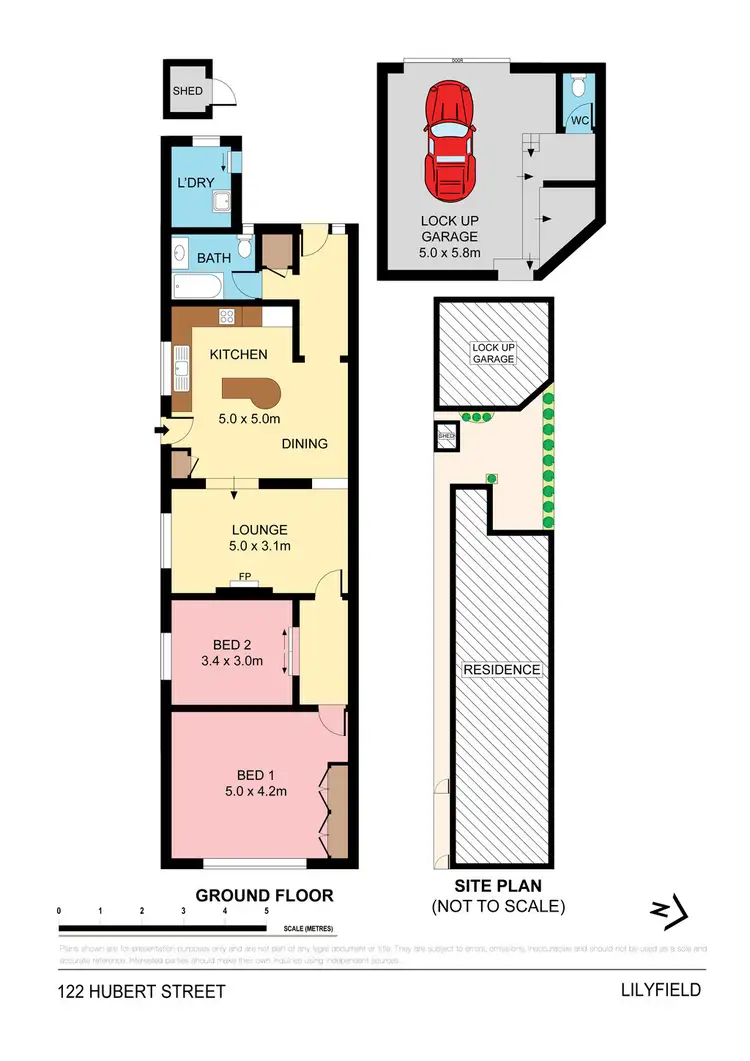 Floorplan of Homely house listing, 122 Hubert Street, Lilyfield NSW 2040