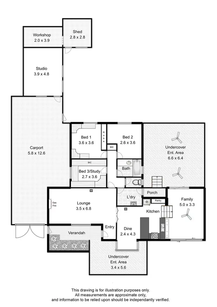 Floorplan of Homely house listing, 61 Baldock Rd, Ingle Farm SA 5098