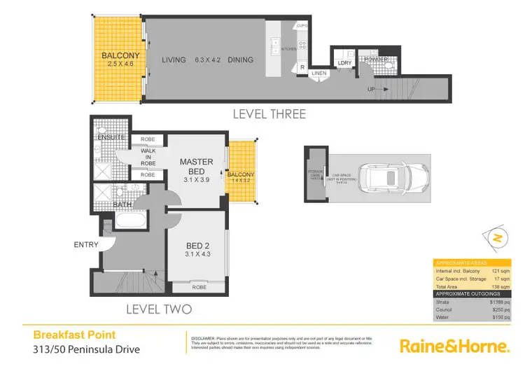 Floorplan of Homely apartment listing, 313/50 Peninsula Drive, Breakfast Point NSW 2137