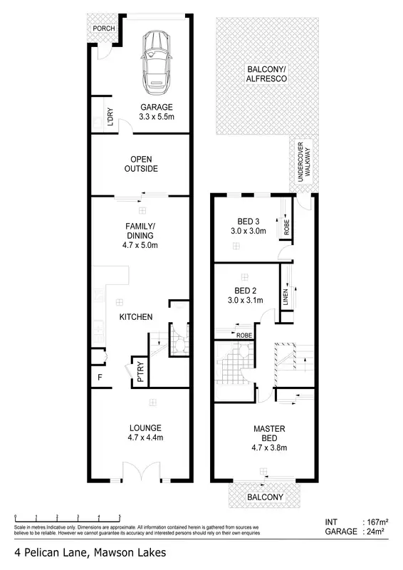 Floorplan of Homely house listing, 4 Pelican Lane, Mawson Lakes SA 5095