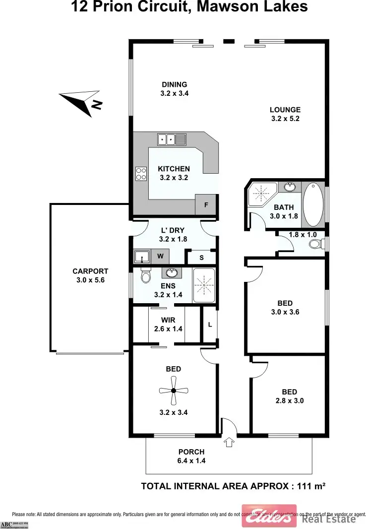 Floorplan of Homely house listing, 12 Prion Circuit, Mawson Lakes SA 5095