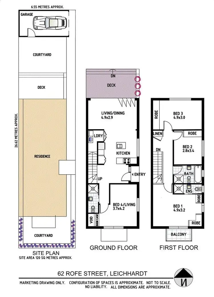 Floorplan of Homely house listing, 62 Rofe Street, Leichhardt NSW 2040