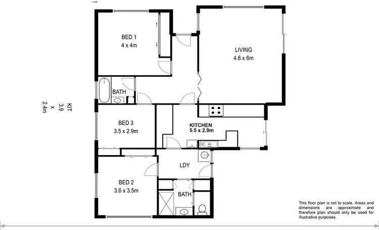Floorplan of Homely house listing, 2-211 Tolosa, Glenorchy TAS 7010
