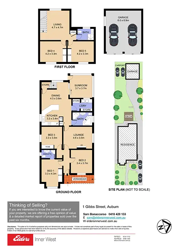 Floorplan of Homely house listing, 1 Gibbs Street, Auburn NSW 2144