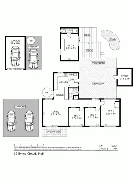 Floorplan of Homely house listing, 19 Byrne Circuit, Moil NT 810