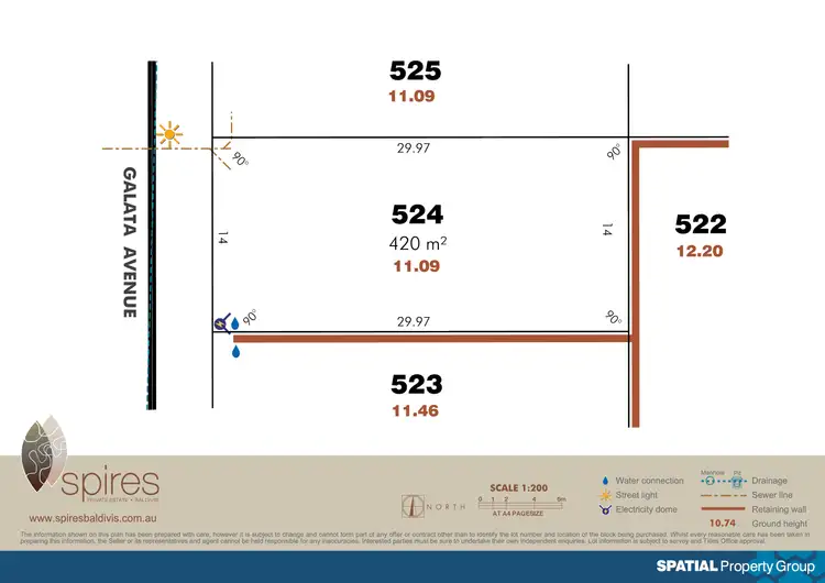 Floorplan of Homely land listing, Lot 524 Galata Ave, Baldivis WA 6171