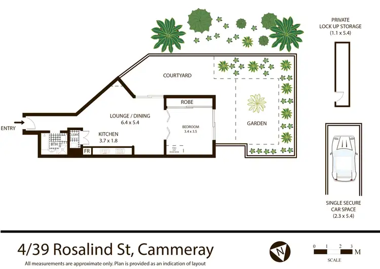 Floorplan of Homely apartment listing, 4/39 Rosalind Street, Cammeray NSW 2062