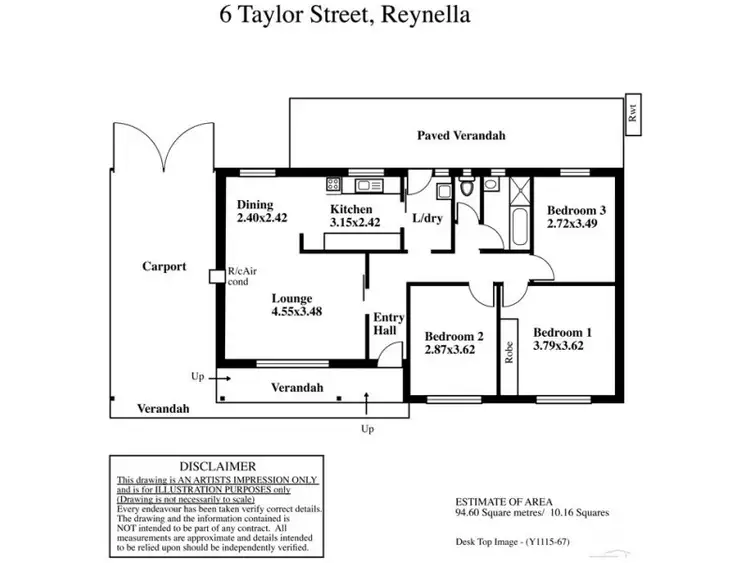 Floorplan of Homely house listing, 6 Taylor Street, Reynella SA 5161