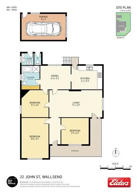 Floorplan of Homely house listing, 22 John Street, Wallsend NSW 2287