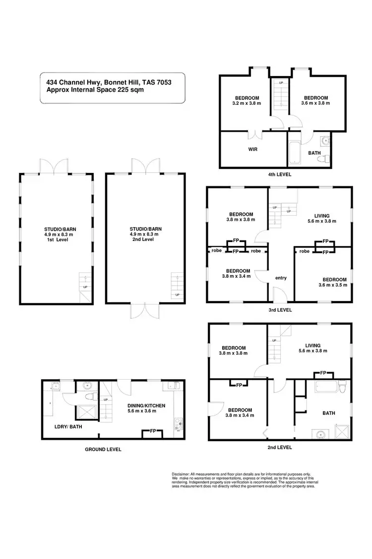 Floorplan of Homely house listing, 434 Channel Highway, Bonnet Hill TAS 7053
