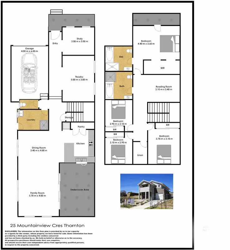 Floorplan of Homely house listing, 25 Mountain View Crescent, Thornton,, Penrith NSW 2750