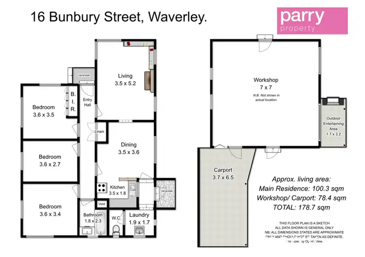 Floorplan of Homely house listing, 16 Bunbury Street, Waverley TAS 7250