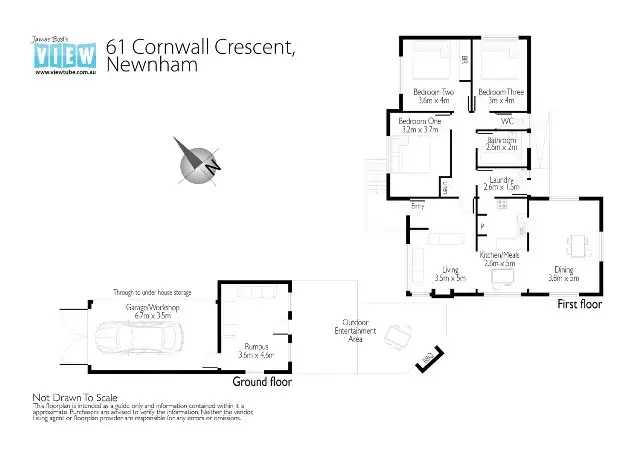 Floorplan of Homely house listing, 61 Cornwall Crescent, Newnham TAS 7248