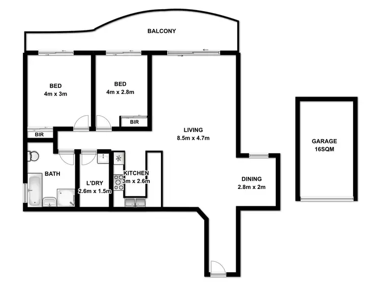 Floorplan of Homely unit listing, 3/12-16 Toongabbie Road, Toongabbie NSW 2146