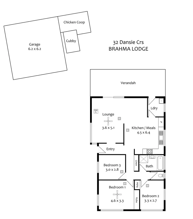 Floorplan of Homely house listing, 32 Dansie Crescent, Brahma Lodge SA 5109