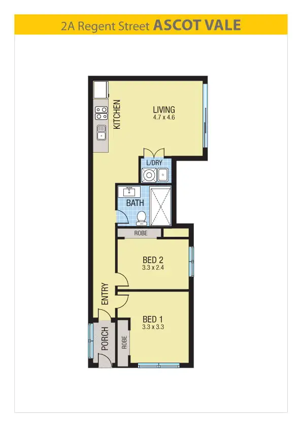 Floorplan of Homely townhouse listing, 2a Regent Street, Ascot Vale VIC 3032