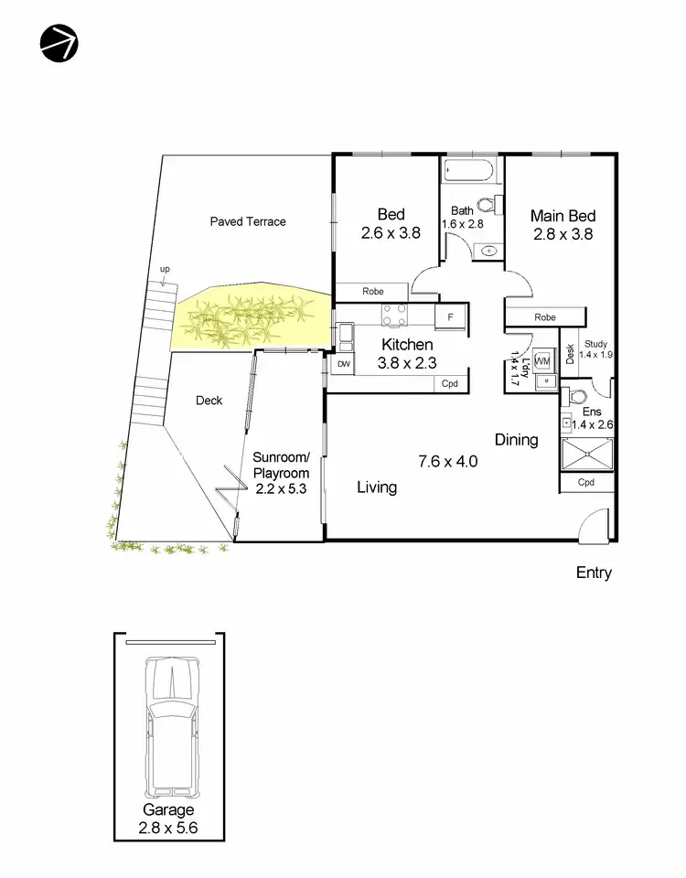 Floorplan of Homely apartment listing, 1/1 Ivy Street, Wollstonecraft NSW 2065
