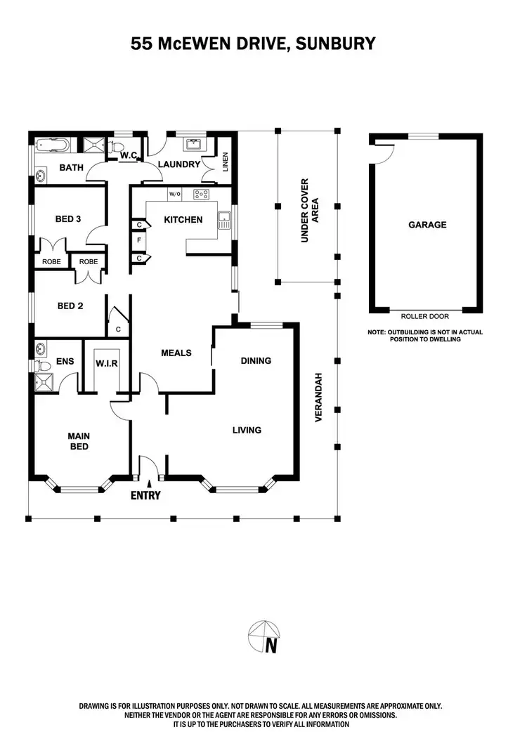 Floorplan of Homely house listing, 55 McEwen Drive, Sunbury VIC 3429