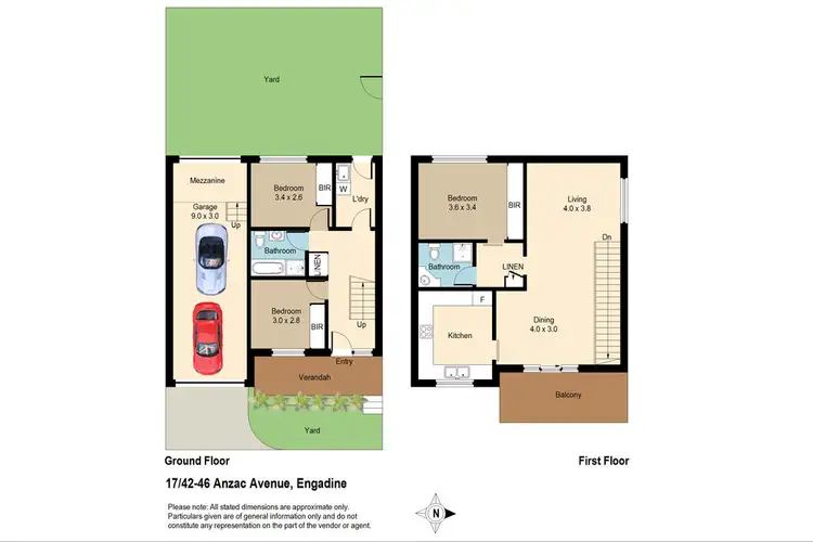 Floorplan of Homely townhouse listing, 17/42-46 Anzac Avenue, Engadine NSW 2233