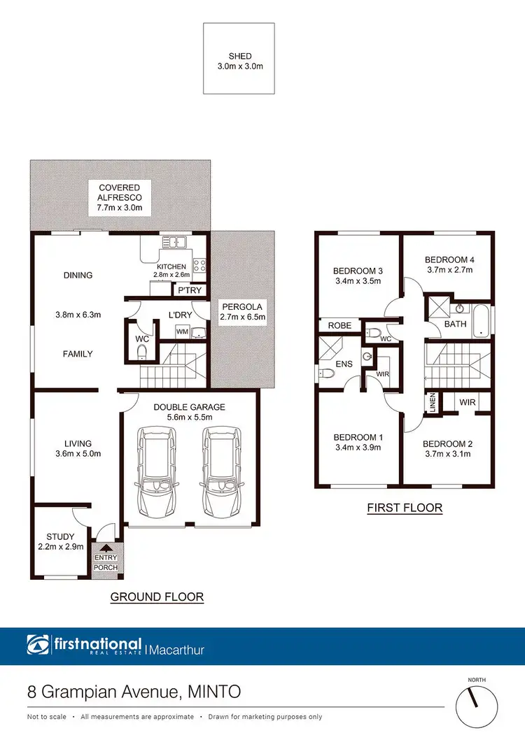 Floorplan of Homely house listing, 8 Grampian Avenue, Minto NSW 2566