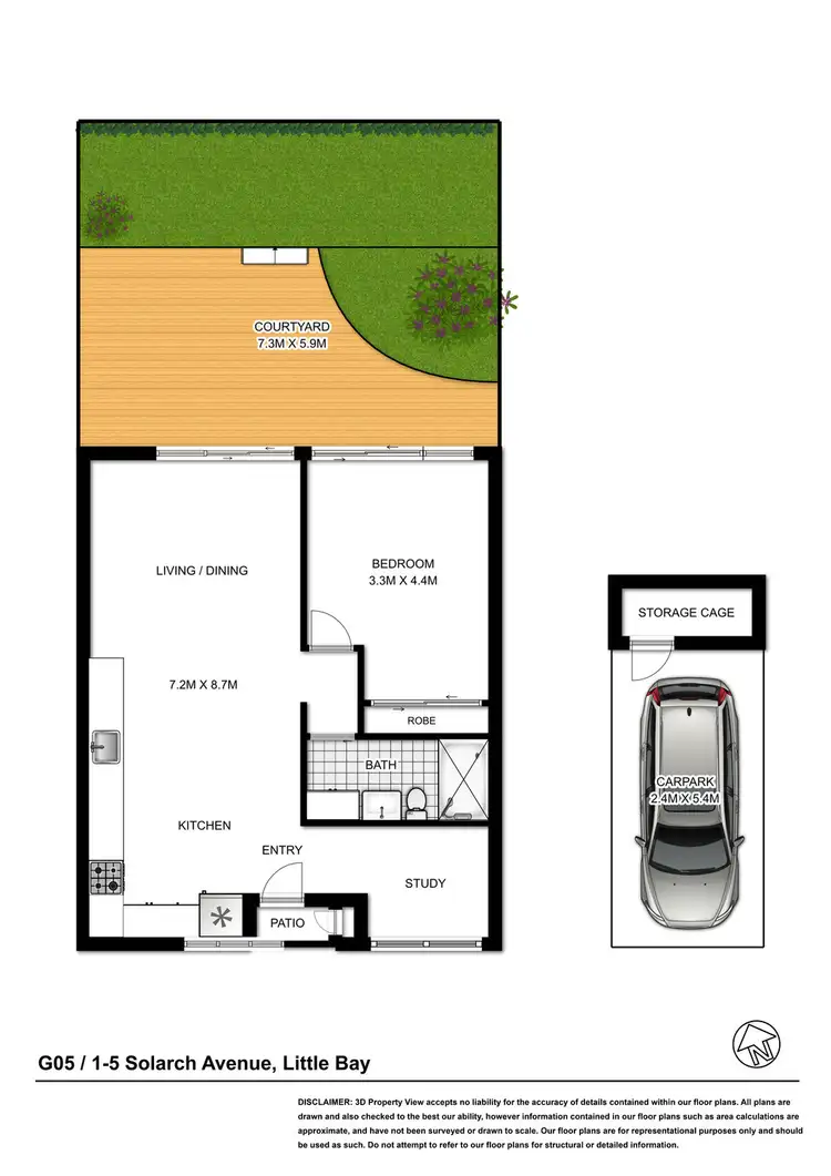 Floorplan of Homely apartment listing, G05/1-5 Solarch Avenue, Little Bay NSW 2036